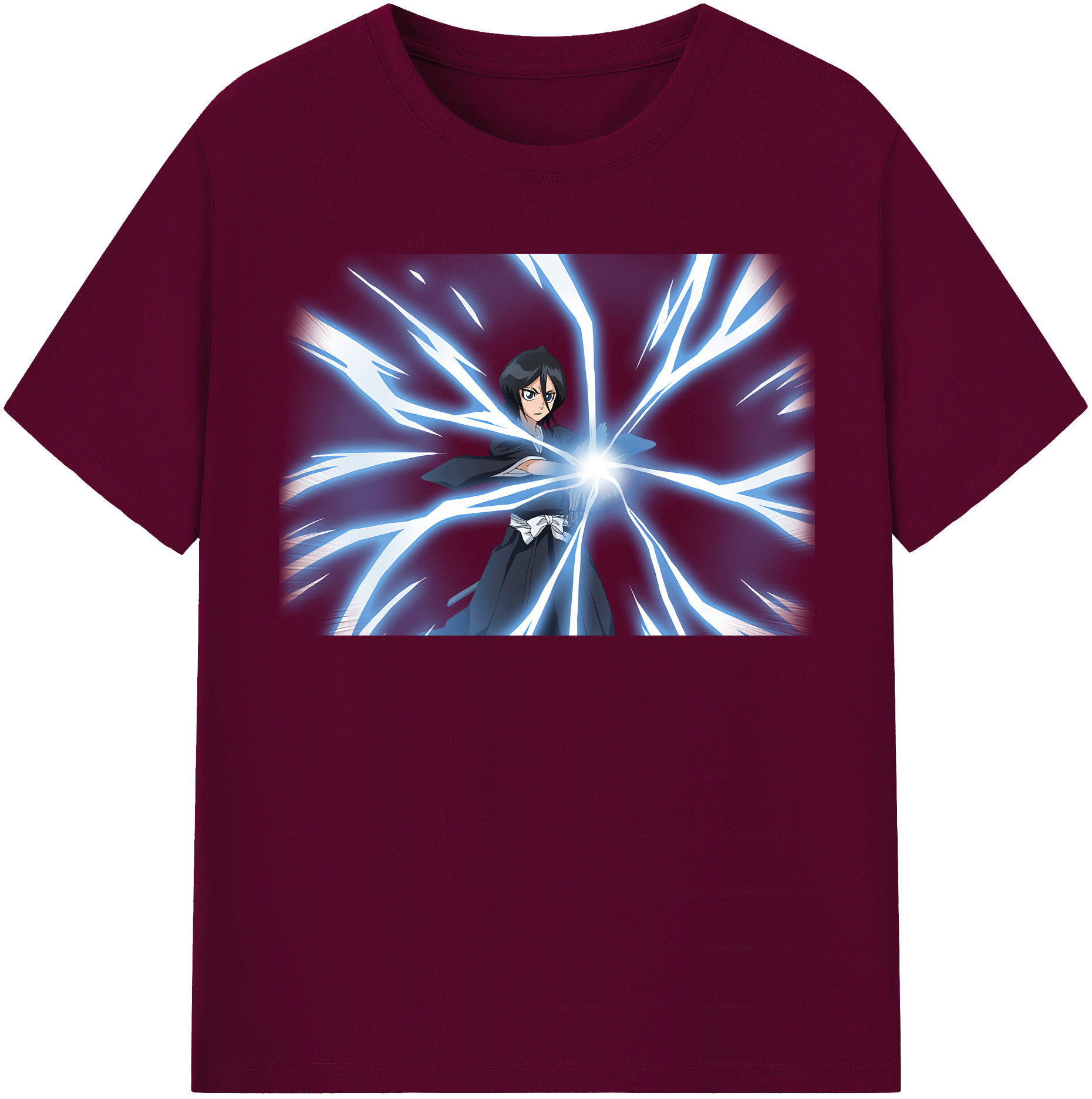 （画像用） ブリーチ 朽木ルキア BLEACH Kuchiki Rukia レディースカジュアルプリントTシャツ（綿100％）